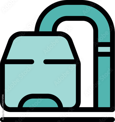 Funicular railway car moving uphill, entering tunnel, offering scenic mountain transportation