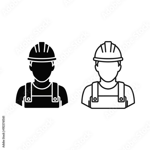 Labor day construction workers in protective gear Vector