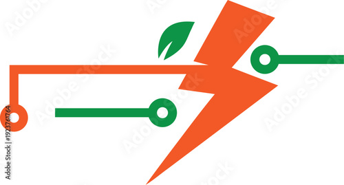 Vector Technology with electrical logo