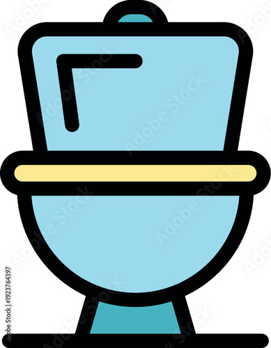 Clean and modern toilet bowl design representing bathroom fixtures and sanitation