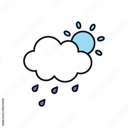 Rain vector icon
