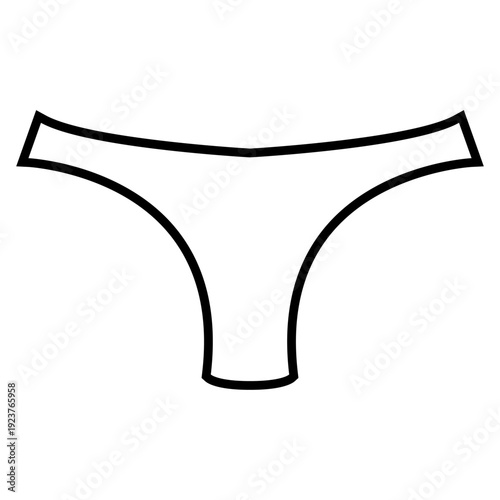 Underpants icon vector. Underwear  Illustration sign. Drawers symbol. pants logo.