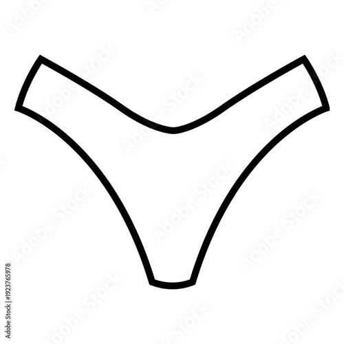 Underpants icon vector. Underwear  Illustration sign. Drawers symbol. pants logo.