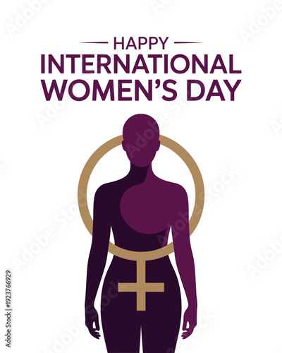 Wallpaper Mural Happy International Womens Day Feminine Symbol Design Gender Equality Artwork Torontodigital.ca