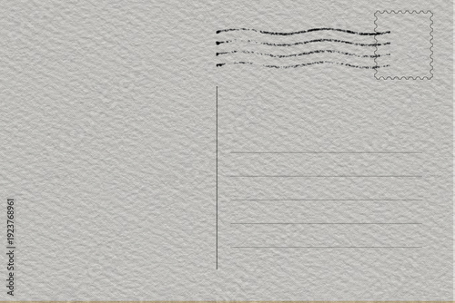 Blank of the old postcard with space for text
