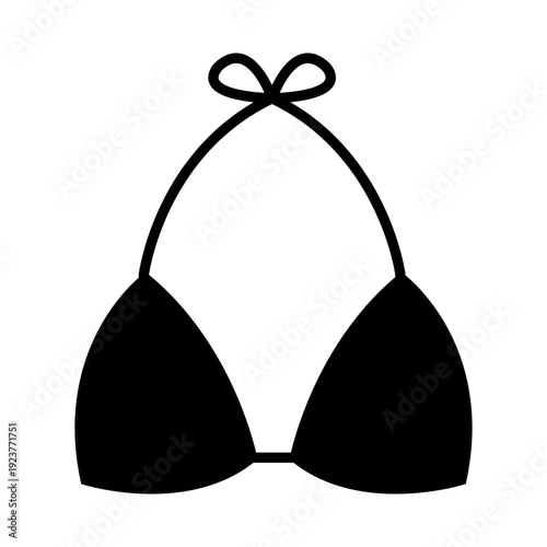 Brassiere icon vector. Underwear  Illustration sign. Swimsuit symbol. Bra logo.