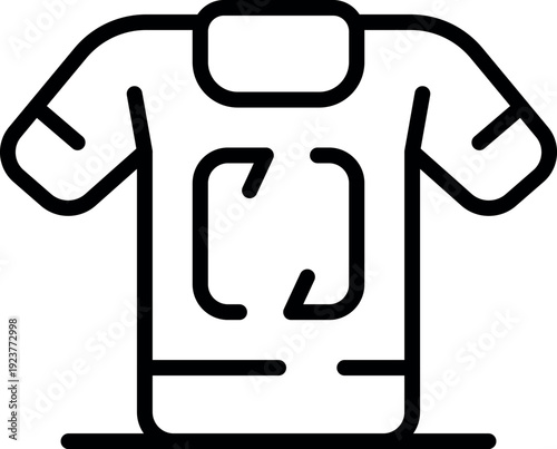 Augmented reality experience starting on a t shirt, visualized by square brackets rotating