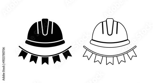 Labor day celebration hat design with flag accents Vector