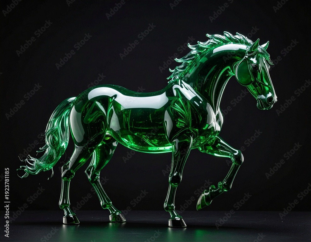 Obraz premium ガラス製の馬