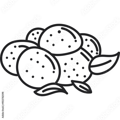 Fresh Citrus Fruit Pile Icon