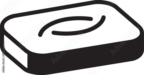 Minimalist icon representing a vector file format