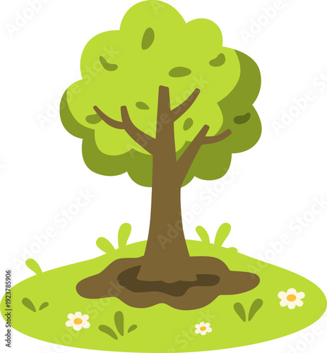 vector illustration of a tree