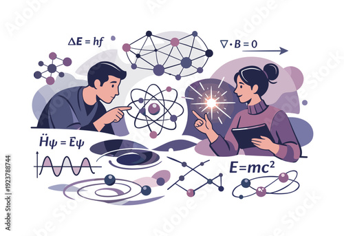 AI in physics research. Particles and equations visualized by an intelligent system,