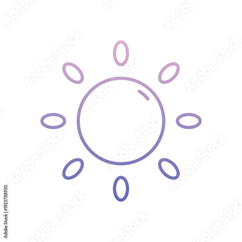 Sun vector icon