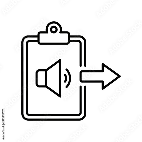 Clean and modern vector illustration of a voice message icon featuring sound waves and a play arrow, ideal for apps, websites, and digital communication designs.