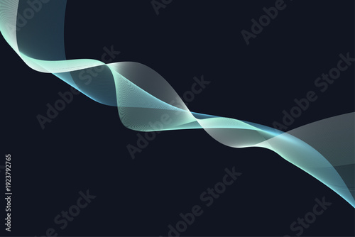 抽象背景 斜めに流れる光のメッシュウェーブ ダークネイビー