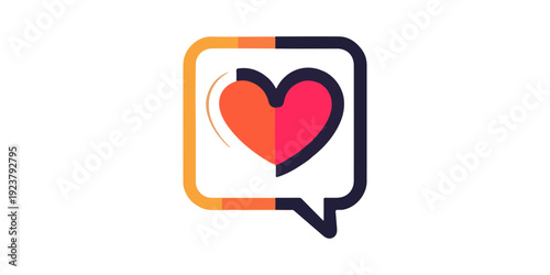 A red heart symbol with a stethoscope creates a romantic vector illustration and passion icon for a Valentine's Day design concept