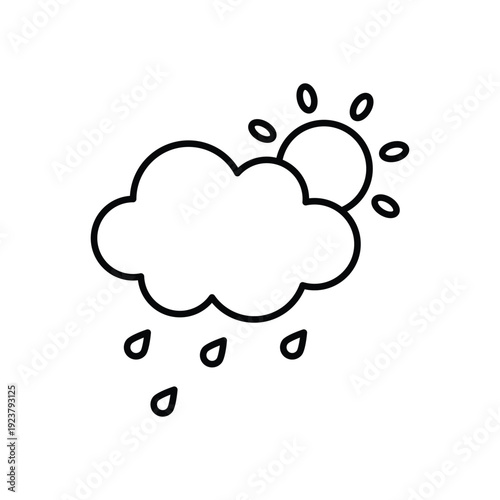 Rain vector icon