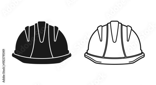 Labor day safety helmets and construction hats Vector