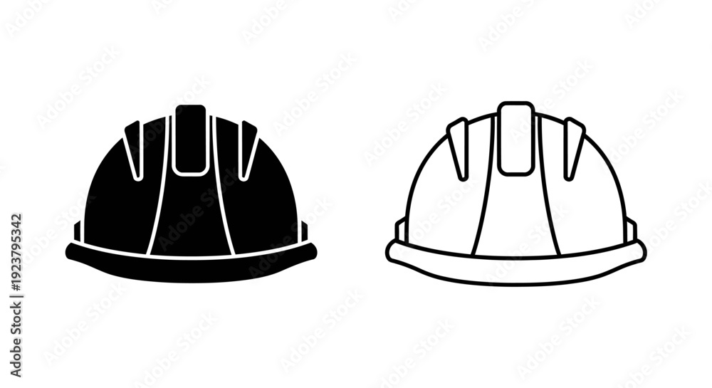 Fototapeta premium Labor day safety hard hat design concept illustration Vector