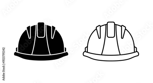 Labor day safety hard hat design concept illustration Vector