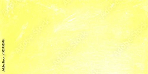 abstract pale yellow grunge background with subtle white weathered texture and scratched parchment effect