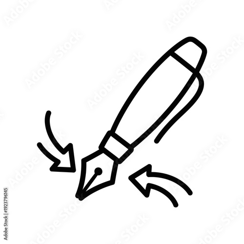 Minimalist black and white hand-drawn broken pencil sketch icon illustrating failure or mistake, ideal for educational, business, or creative design projects.