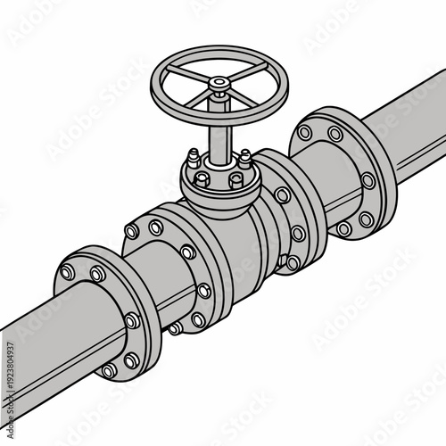 Steel gas pipe with valve and flanges steel pipe wheel valve