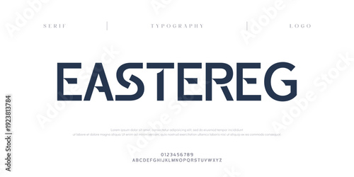 Eastereg, Creative digital abstract Modern Alphabet Font. Typography urban style fonts for technology, digital, movie logo design. vector illustration
