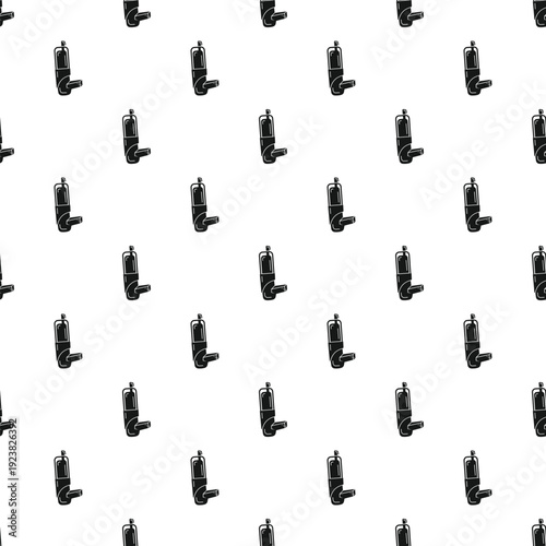 Inhaler devices forming a seamless black and white pattern for medical themes