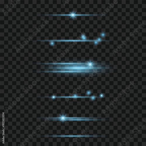 Glowing Abstract: A collection of luminous, ethereal light streaks and particles, creating a sense of energy and motion. Perfectly suited for designs related to technology, science.