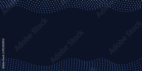Abstract Digital Waves: An elegant composition of undulating digital waves, with a deep blue backdrop, conveying the essence of movement and data flow.