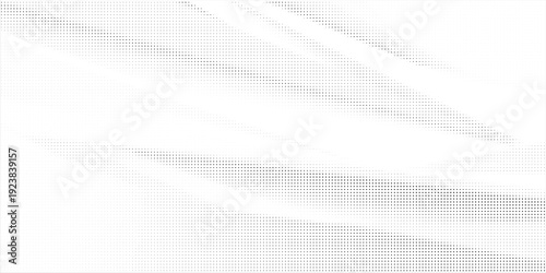 A monochrome abstract background featuring flowing wave shapes created with halftone dots.