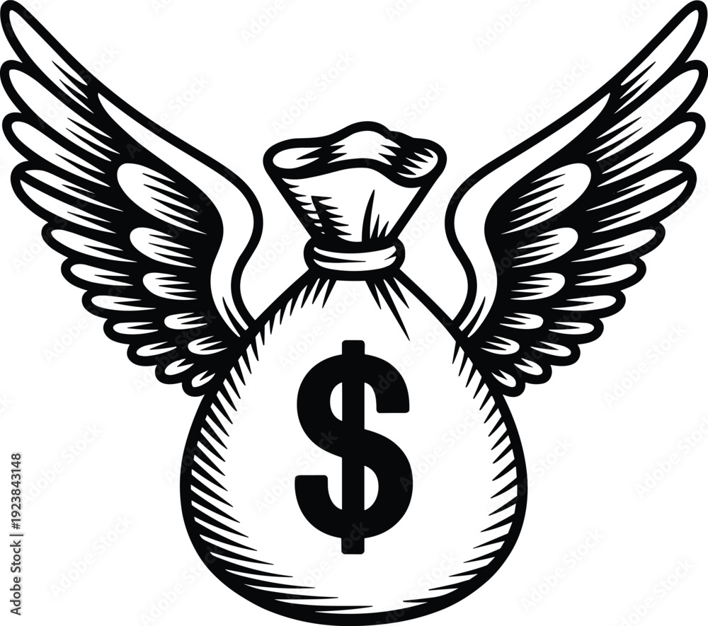 Fototapeta premium Dollar King SVG,Funny Svg 