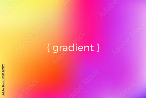 Принти на полотні Neon gradient background