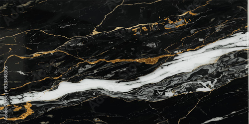 A black and white grunge texture background of a flowing mountain stream cascading over wet rocks and stones creates a fresh nature landscape with foaming ocean waves