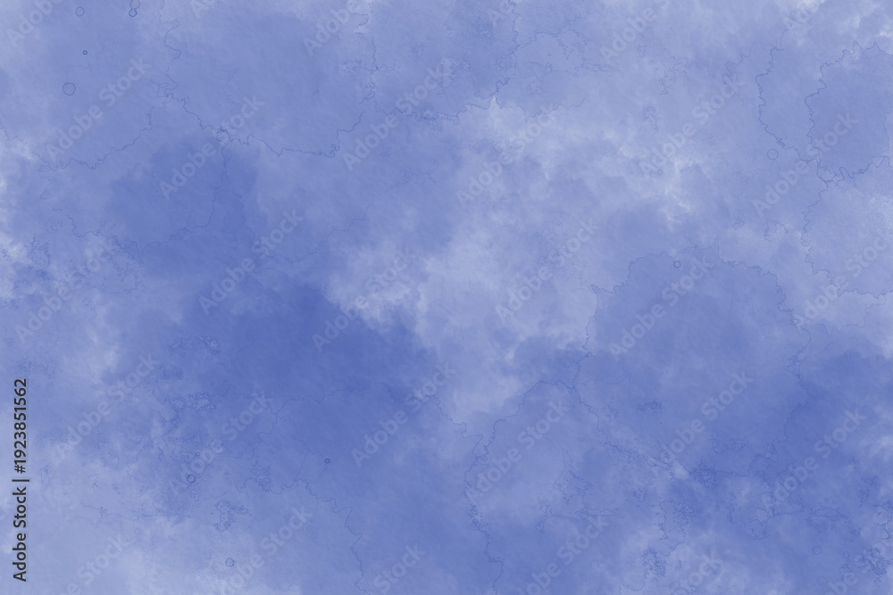 Obraz premium 青い水彩絵具のにじみテクスチャ