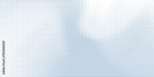 Flowing dots particles wave pattern halftone gradient curve shape isolated on white background.