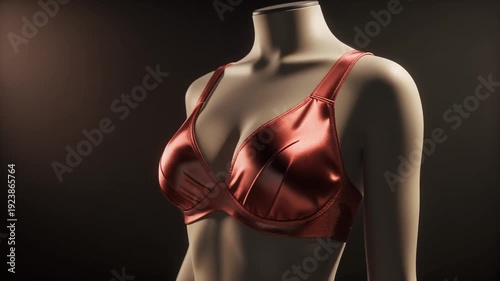 Luxury Satin Lingerie Product Display in Studio 4K