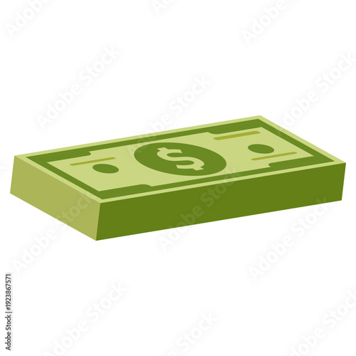 Stack of money Dollars in large quantities. Conceptual image of wealth, profit