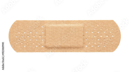 Fabric band-aid on transparent background