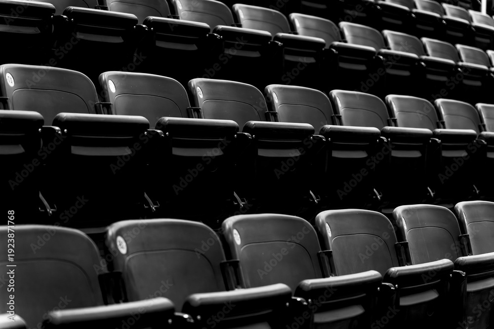 Fototapeta premium Empty seats in an auditorium