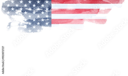 Grunge USA flag. American flag with grunge texture.