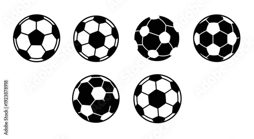 Group of Soccer Balls
