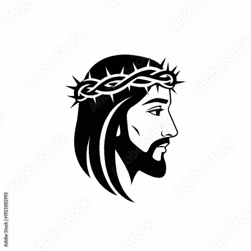 Jesus Christ Crown of Thorns Religious Iconography.