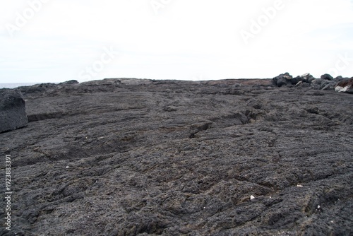 The surface of lava on the Big Island of Hawaii