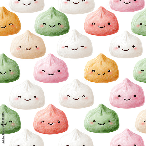Mochi Japanese White Background