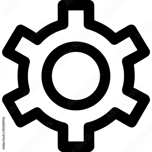 vector illustration of a gears wheel settings