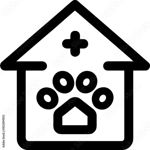 Pet care hospital illustration vector icon symbol button cartoon isolated