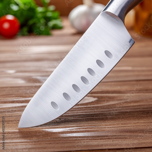 knife on a chopping board